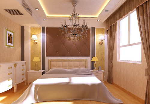 低調(diào)、奢華、貴氣的臥室背景墻