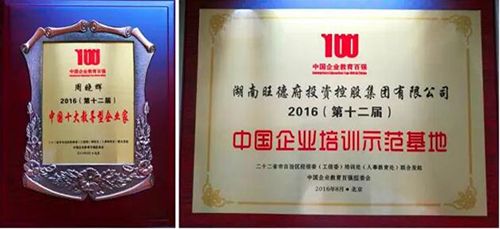 品質(zhì)沉淀 榮耀見證——熱烈祝賀旺德府集團董事長周曉輝再獲企業(yè)教育培訓大獎