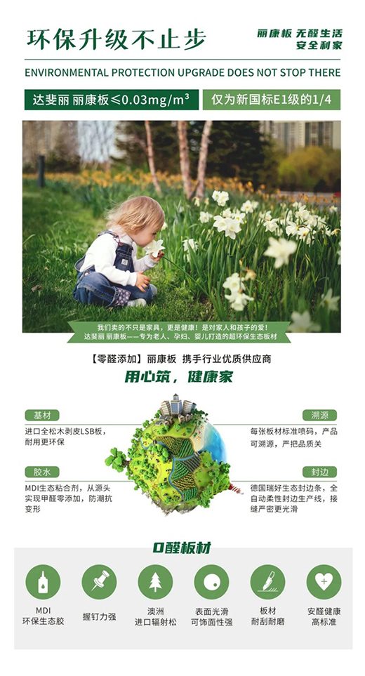 達(dá)斐麗全屋定制零醛添加“麗康板”面世，“安醛利家戰(zhàn)略”啟動(dòng)