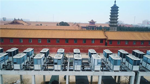 寒冬至，紐恩泰為河北石家莊五?；ǔ切^(qū)居民提供空氣能采暖服務(wù)