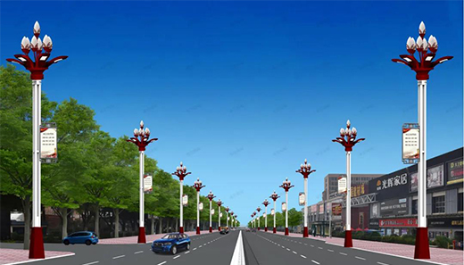 道路亮化工程使城市夜景更加絢麗