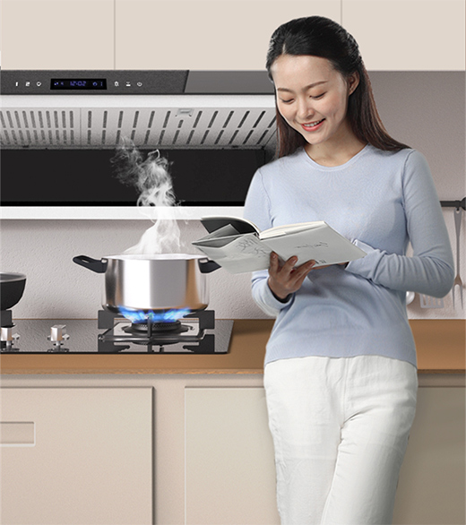 阿詩丹頓Z5油煙機，外部“一紙凈”，內部自清洗