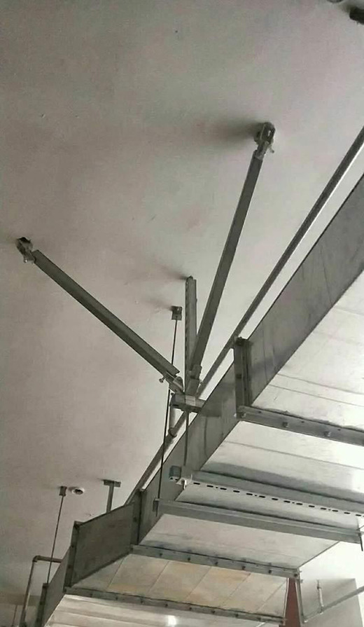 消防通風(fēng)管道系統(tǒng)中，抗震支架的類(lèi)型和安裝