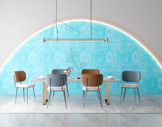 藝術(shù)涂料將光與彩變幻交織，撐起家的顏值