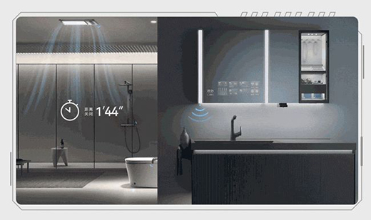 一觸見新，九牧衛(wèi)浴鴻蒙智聯(lián)款新品浴室鏡智慧來襲!