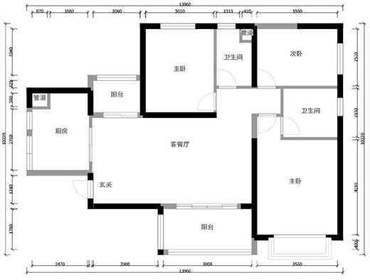 119平現(xiàn)代輕奢風(fēng)四口之家，幾何壁紙給沉靜的空間增加幾分低奢