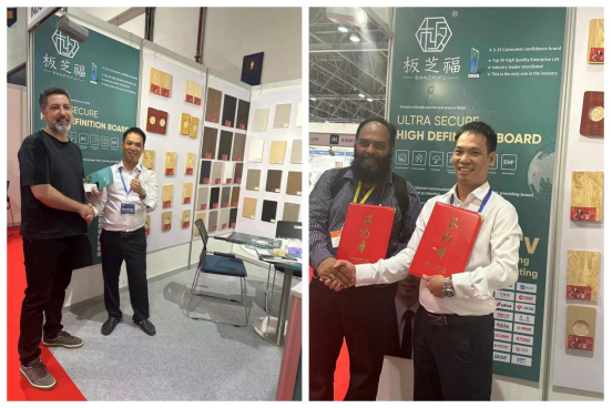 新質(zhì)出海，閃耀中東丨板芝福板材亮相阿聯(lián)酋BDE建材裝飾展