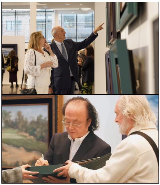 張少俠《高爾夫球場風(fēng)景》油畫展歐洲巡展取得圓滿成功